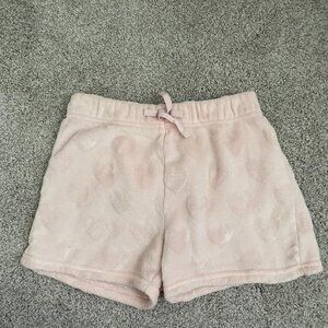BCBG Light Pink Heart Pattern PJ Shorts- Girls Size 10/12